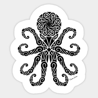 Tribal Octopus Sticker